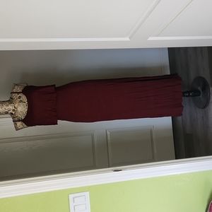 Maroon dress